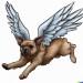 DALL·E 2023-05-22 10.17.42 - flying dog with wings realistic